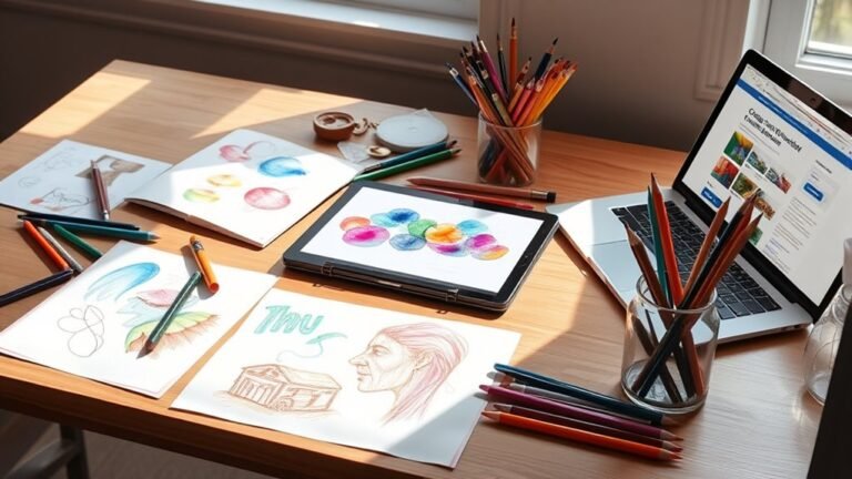 create a professional art showcase