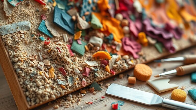 create layered textured artwork