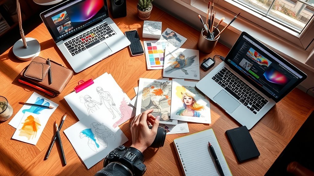 creating a professional art portfolio