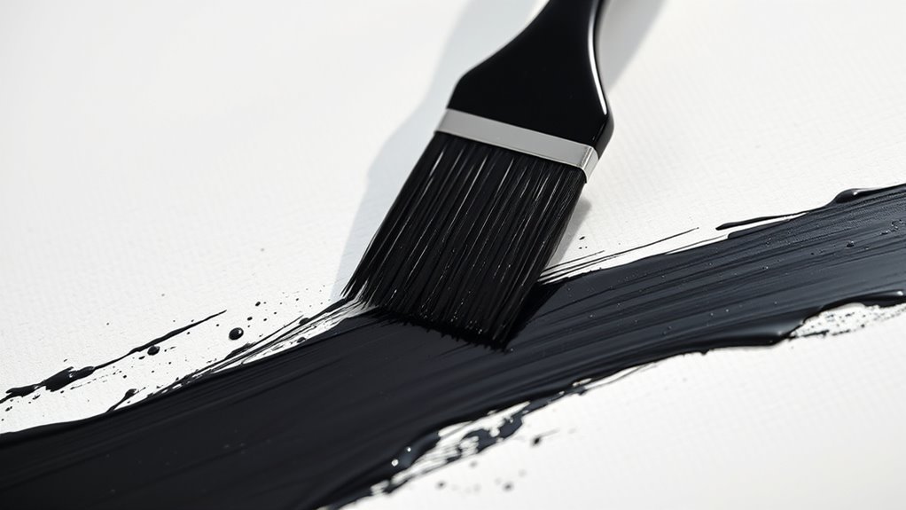 dark contrasts with white space