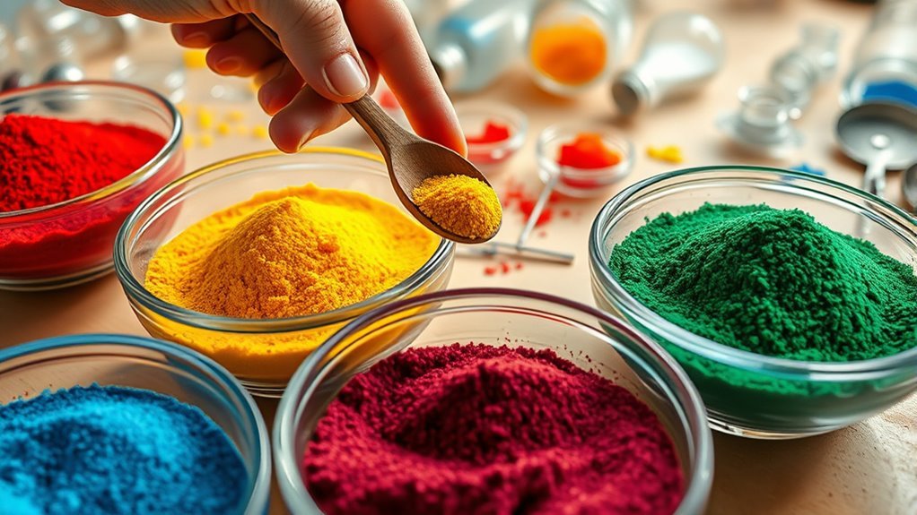 dye mix dry layer