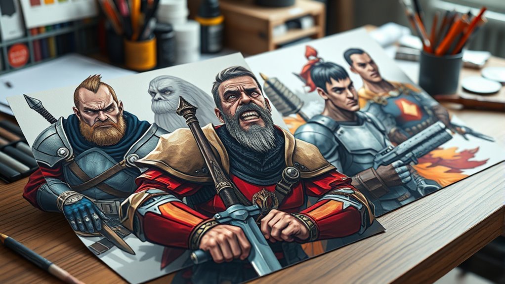 enigmatic character design details