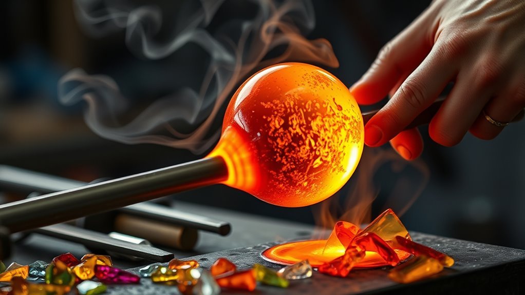 glass art creation process
