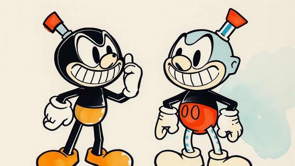 hand drawn vintage animation techniques