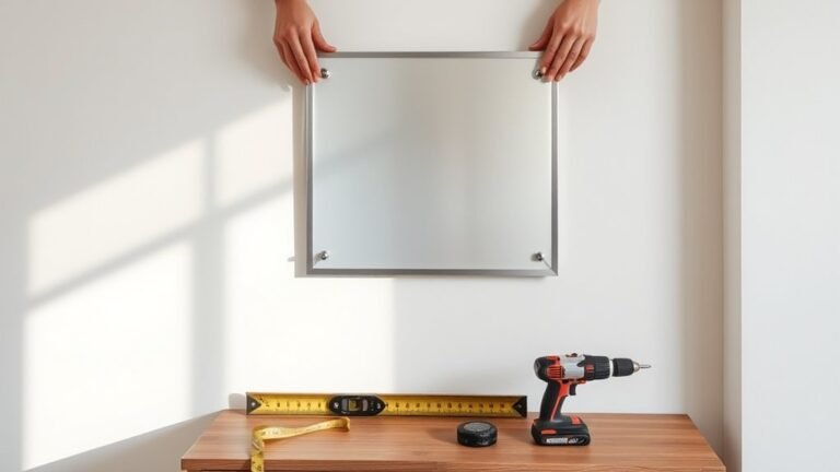hang metal art securely