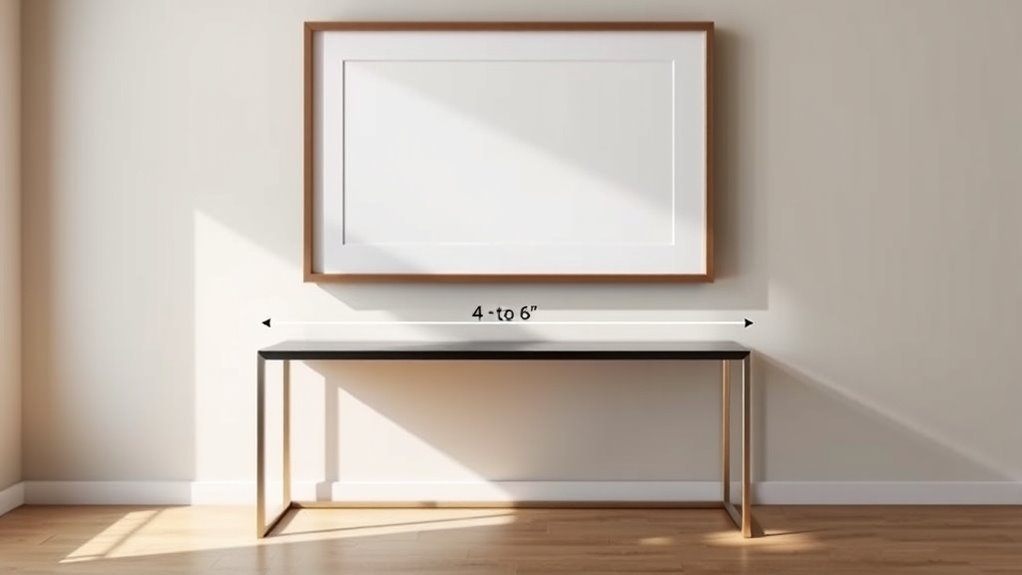 optimal wall art spacing