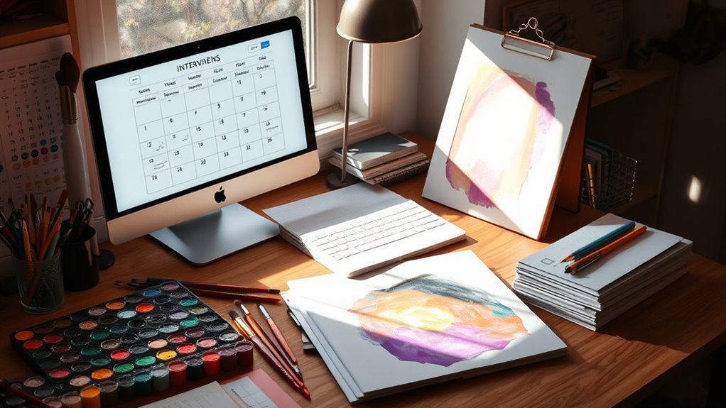 organized portfolio tailored applications