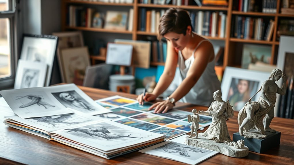portfolio showcases artistic growth
