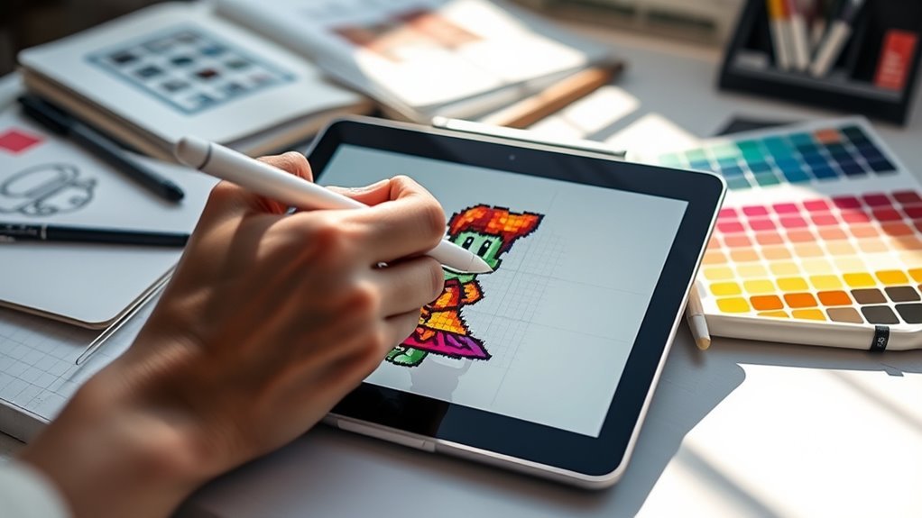 precise pixel art techniques