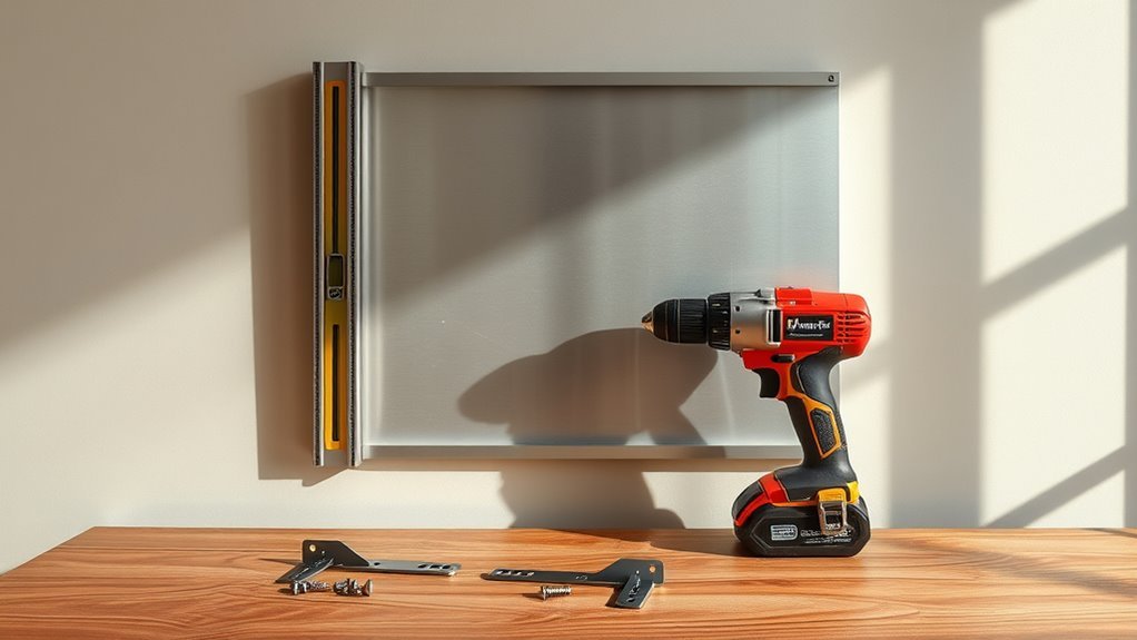securely hang metal art