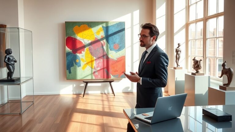 sells and promotes artworks