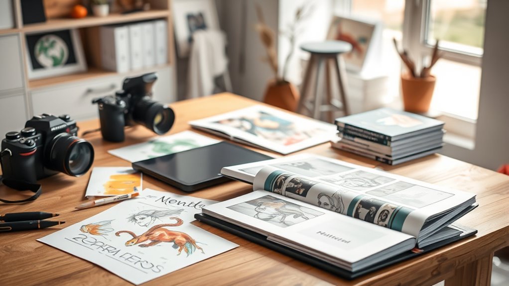 showcase diverse cohesive artwork
