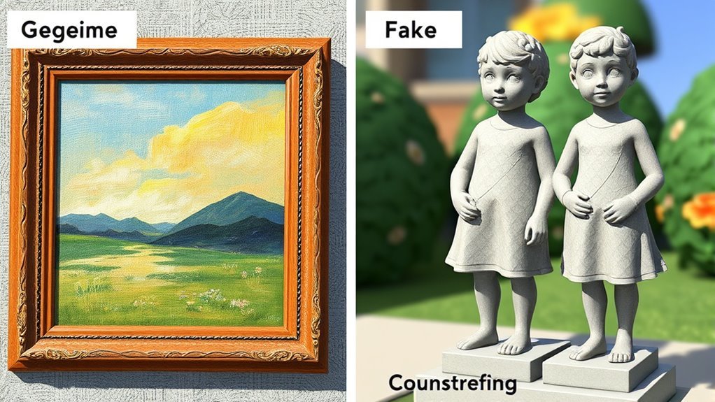 spot missing and altered features