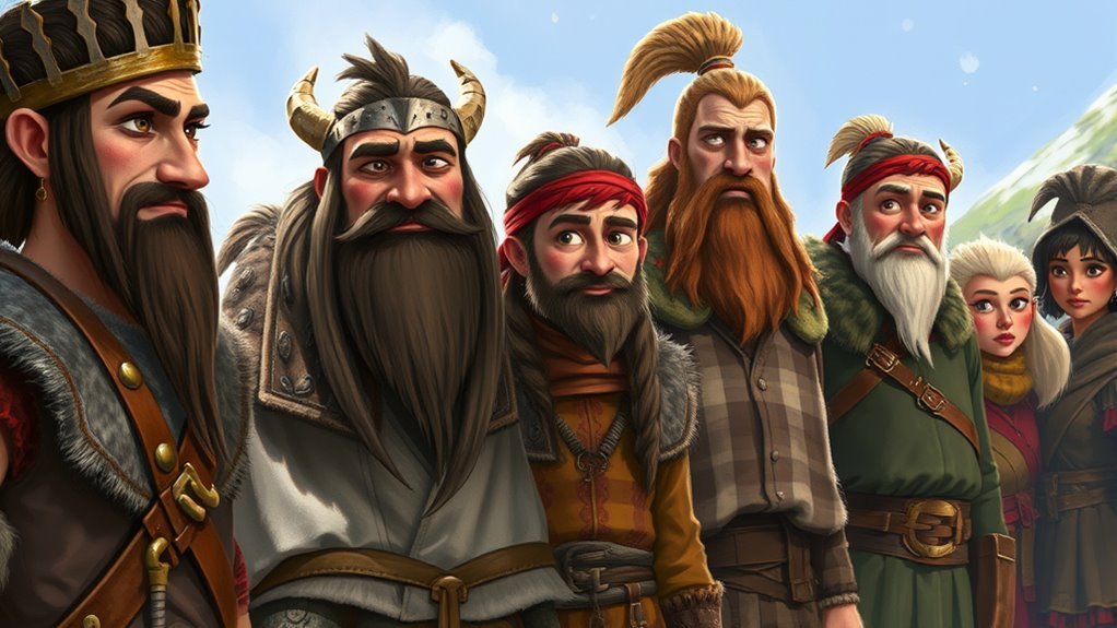 unique viking community portraits